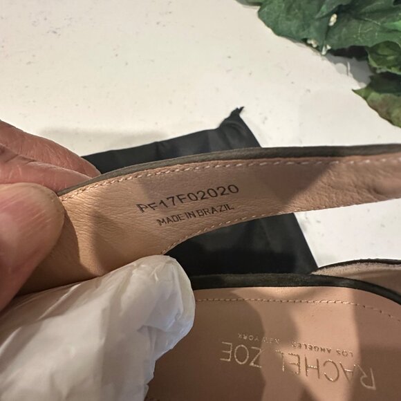 Rachel Zoe Womens Green Suede & Leather Peep-Toe High Heels Size 8 NWOB - Picture 5 of 11